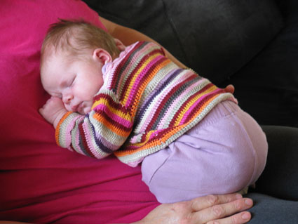 snurken op schoot bij oma Kos